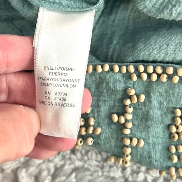 ⭐️BCBGMaxazria, Gorgeous Boho Pleated Tunic Top, Excellent Condition, Size S - Picture 9 of 12